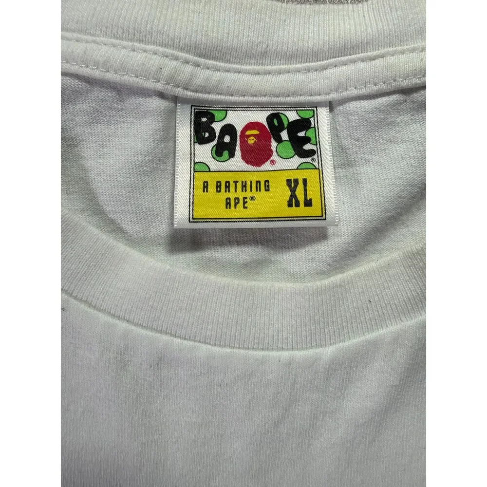 BAPE Space Camo Side Big Ape Head Tee White XL